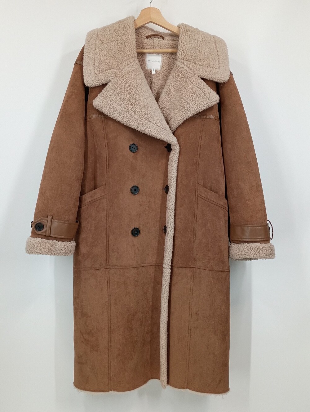 Avec Les Filles Faux Shearling Teddy Coat